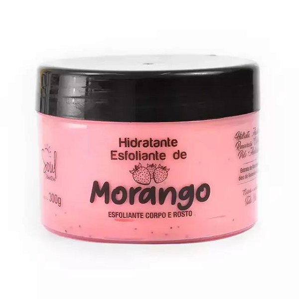 Hidratante Esfoliante Morango 300g - Soul Cosméticos