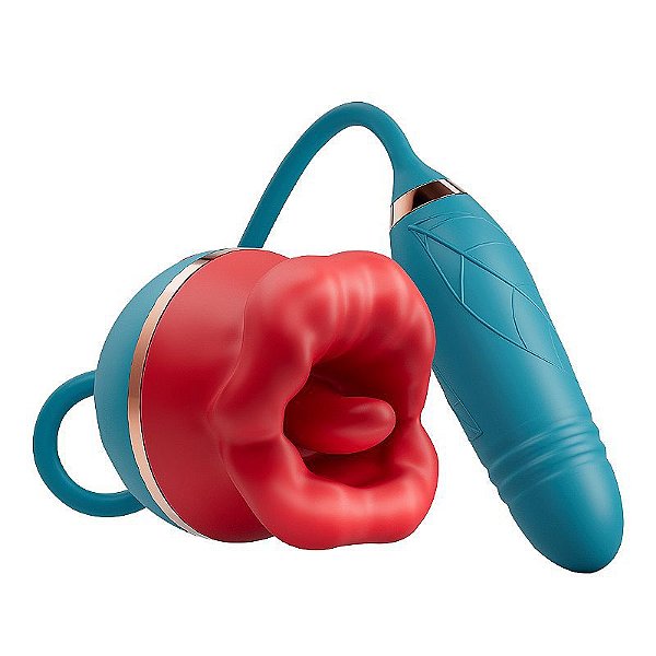 Vibrador de Clitóris Boca Bullet Vai e Vem - 7875