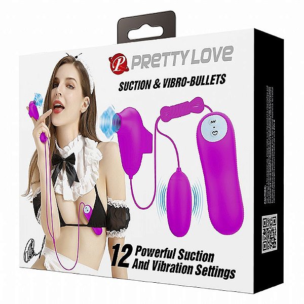 Bullet 2 em 1 com Pulsação e Controle Remoto Pretty Love - 7192
