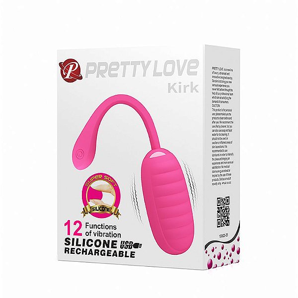 Vibrador Kirk Pretty Love 12 Modos de Vibração e Toque Aveludado - 6308