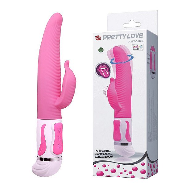 Vibrador de Ponto G e Clitóris com Rotação Antoine Pretty Love - 6144