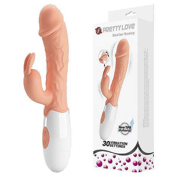 Vibrador de Ponto G e Clitóris à Pilha Easter Bunny - 7594