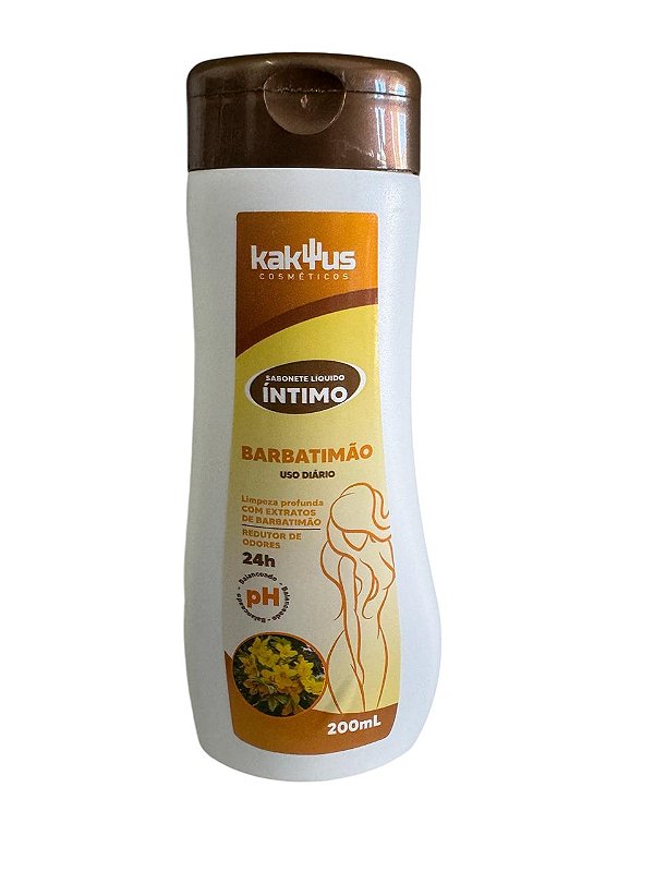 Sabonete Liquido Íntimo Barbatimão 200mL Kaktus - KAK04