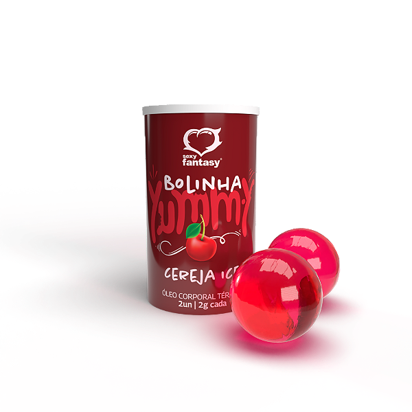 Bolinhas Beijáveis Yummy Cereja Ice 2un Sexy Fantasy - 8160