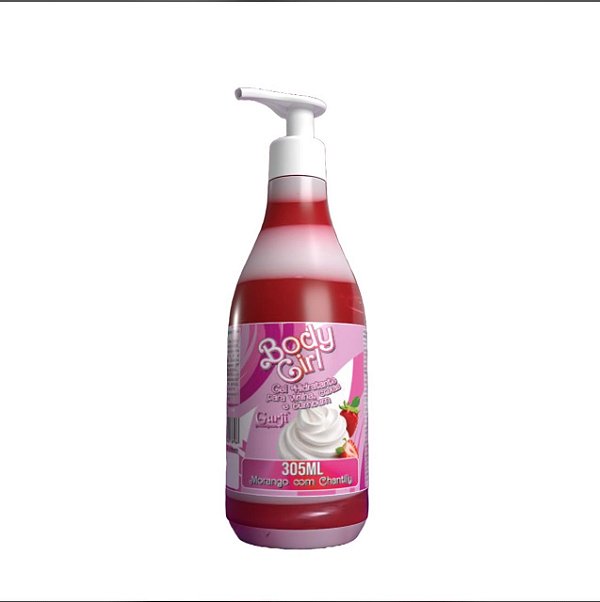 Body Girl Hidratante Corporal Morango com Chantilly 305ml Garji - 3913
