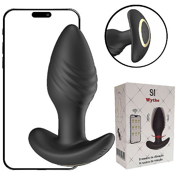 Plug Anal em Silicone Recarregável Controle via APP - 8769