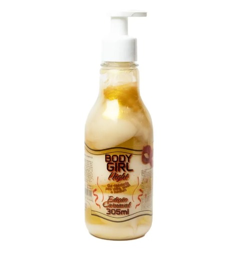 Body Girl Night Hidratante com Glitter Carnaval 305ml Garji - 3970