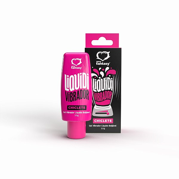 Liquidi Vibrador Gel Vibrador Líquido Beijável Chiclete 15g - 6170