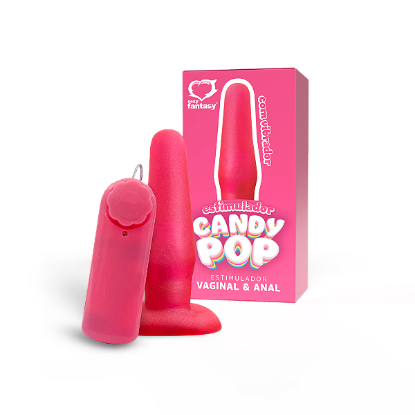 Estimulador Candy Pop com Vibro Bullet - 12,5x3,3cm - 143
