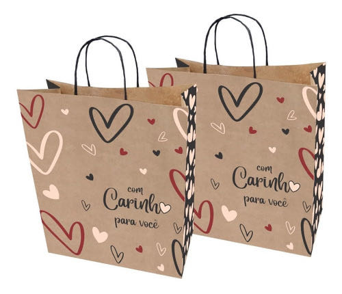 Sacola de Papel Kraft 100g – Tamanho G (30x13,5x35 cm) - 3013