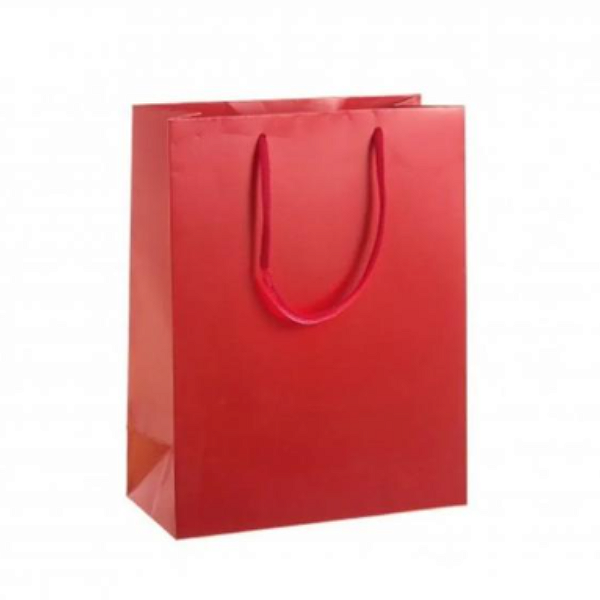 Sacola Papel Bolsa vermelha Média 23x30x10 - 2330V