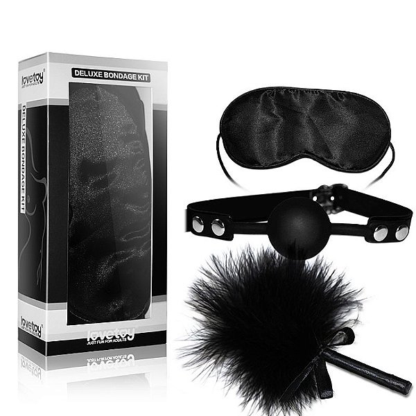 Kit Bondage Luxo 2 - 3 Peças - Lovetoy - 5686