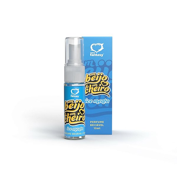 Perfume Beijável Um Beijo e Um Cheiro Ice Menta 10ml - Sexy Fantasy