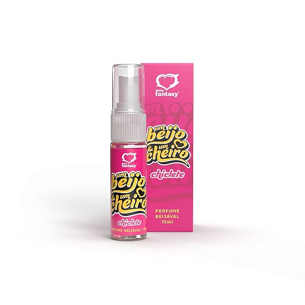 Perfume Beijável Um Beijo e Um Cheiro Chiclete 10ml - Sexy Fantasy