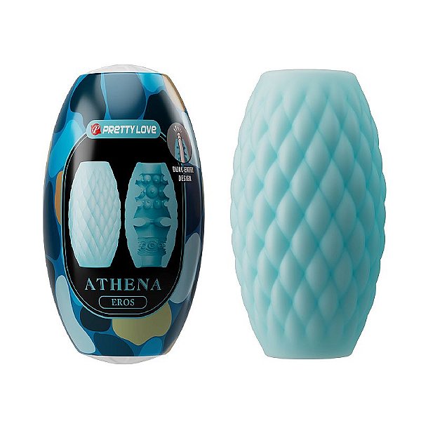 Egg Masturbador Vazado Eros Azul Pretty Love Textura Interna Realista – 9055