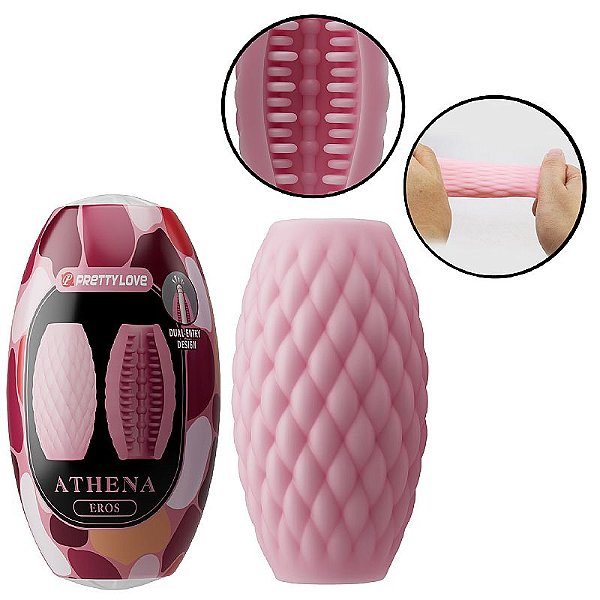 Egg Masturbador Vazado Eros Rosa Pretty Love extura Interna Realista – 9053