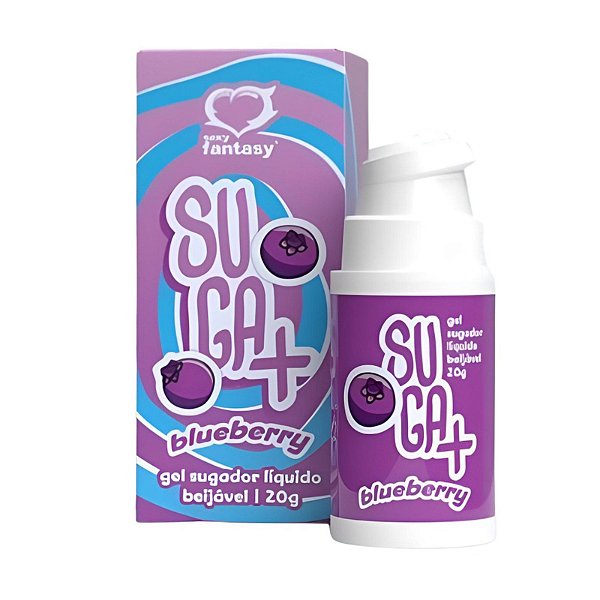 Gel Sugador Beijável Blueberry Suga+ 20g Sexy Fantasy - 4700