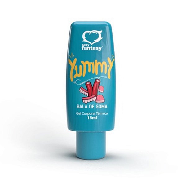 Gel Térmico Corporal Yummy Bala de Goma 15ml Beijável Sexy Fantasy - 41480