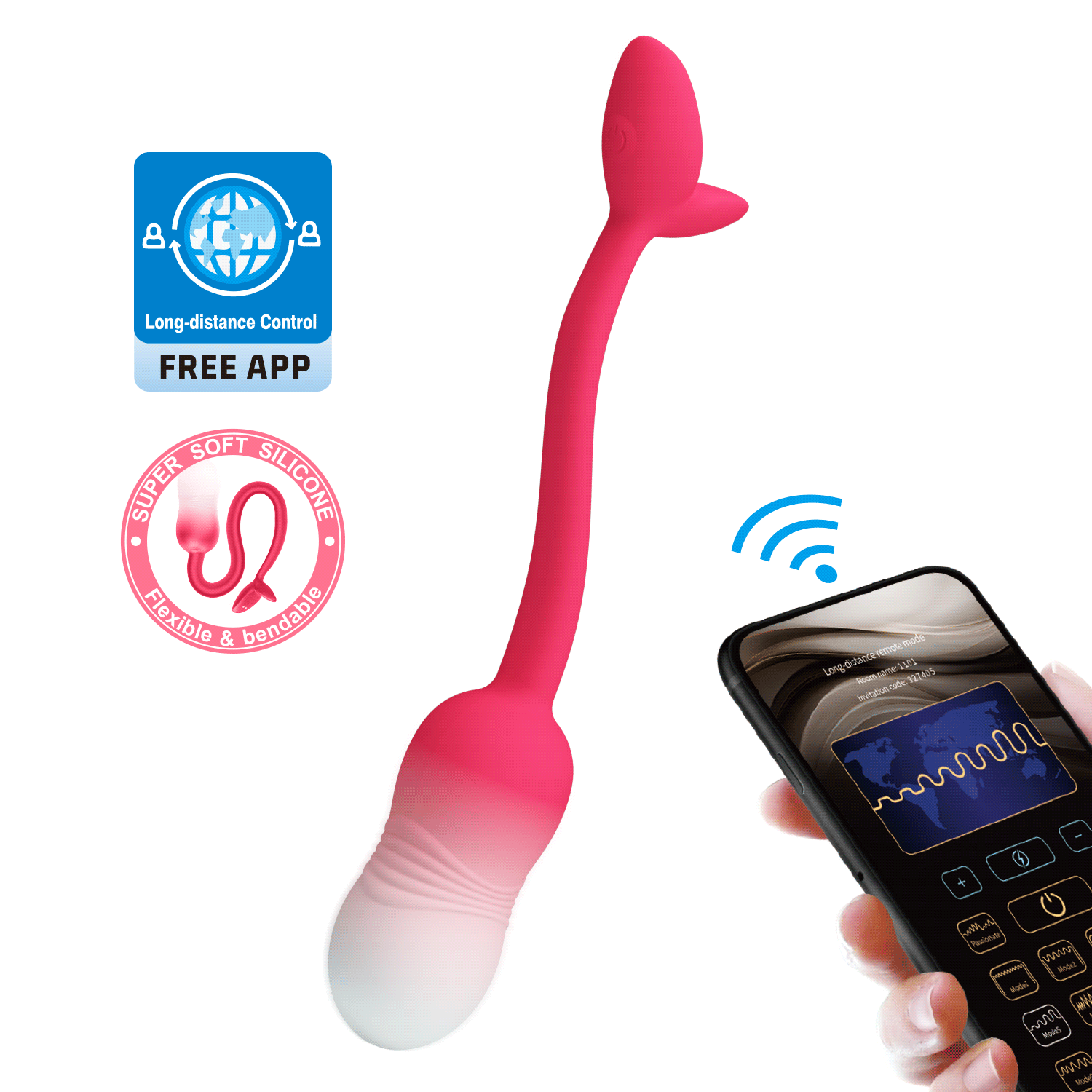 Mini Vibrador Bullet Poulsen APP - Controle Longa Distância USB - 4020