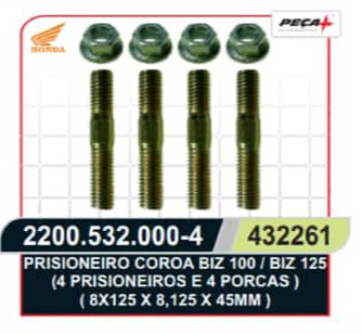 PARAFUSO COROA C-100 BIZ/BIZ 125/BIZ 110 KIT J