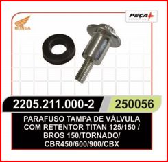 PARAFUSO TAMPA DE VALVULA CBX 250/XR 250/CB 300/XRE 300 (PAR) f