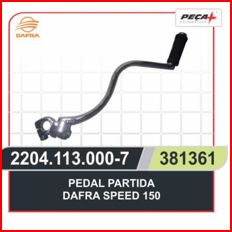 PEDAL DE PARTIDA DAFRA SPEED /DAYANG EAGLE 150 j