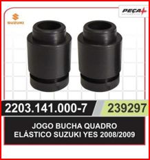 JOGO BUCHA QUADRO ELASTICO YES 125/ GSR 150 2008/2009 J ELO-523