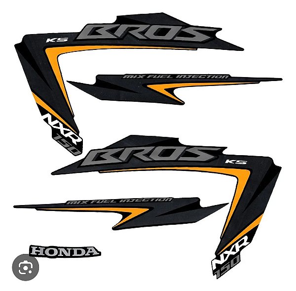 KIT DE FAIXAS NXR 150 PRETA 2012 KS k TM1389