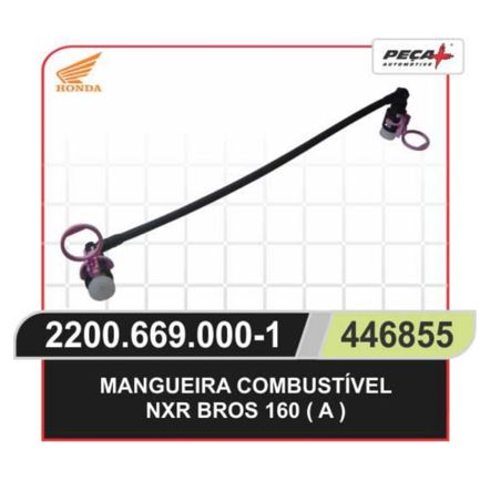 MANGUEIRA DE GASOLINA NXR 160 (A) SAIDA BOMBA FILTRO J