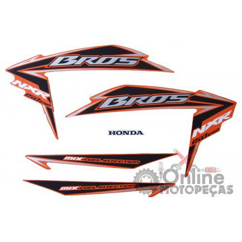 KIT DE FAIXAS NXR 150 LARANJA 2011 ESD k