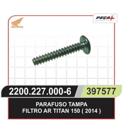 PARAFUSO TAMPA FILTRO DE AR TITAN 150 (2014) k
