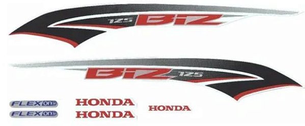 KIT DE FAIXAS BIZ 125 BRANCA 2015 EX ~k