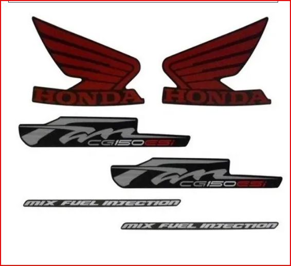 KIT DE FAIXAS FAN 150 PRETA 2012 ESI -k TM1308