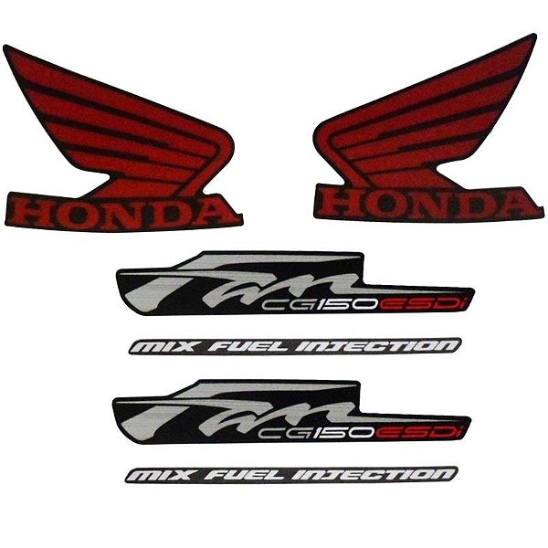 KIT DE FAIXAS FAN 150 PRETA 2012 ESDI - J