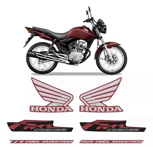 KIT DE FAIXAS FAN 150 VERM 2013 ESDI -k