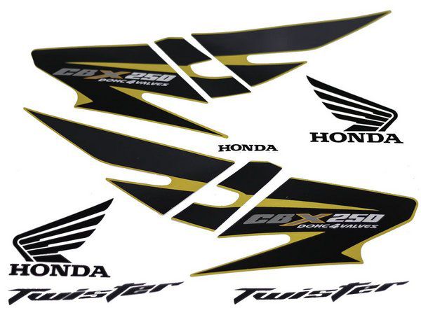 KIT DE FAIXAS CBX 250 AMARELO 2008 w