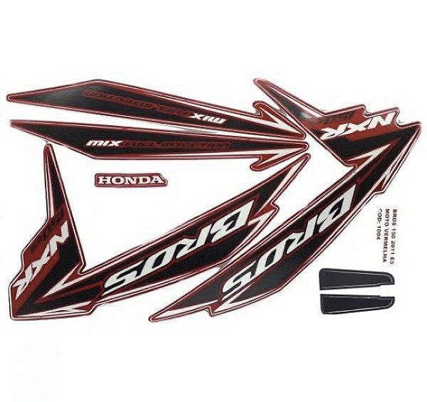 KIT DE FAIXAS NXR 150 VERM 2011 ES J