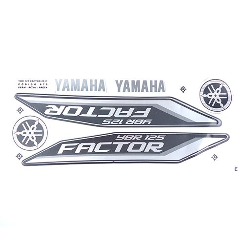 KIT DE FAIXAS FACTOR 125 VERM 2011 J