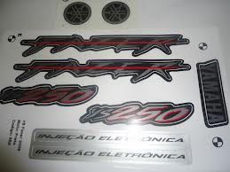 KIT DE FAIXAS FAZER 250 PRETA 2008 J
