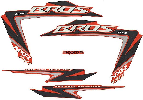 KIT DE FAIXAS NXR 150 LARANJA 2012 ES J