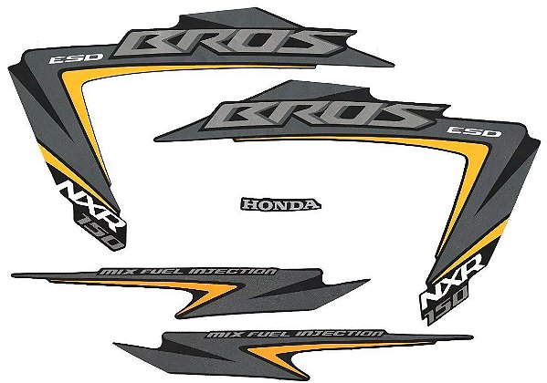 KIT DE FAIXAS NXR 150 PRETA 2012 ESD J TM1395