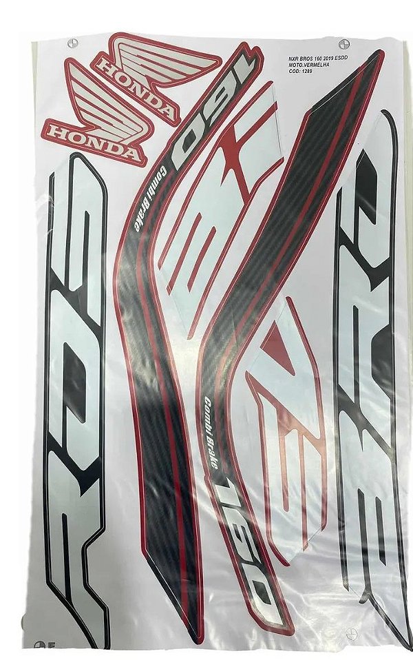 KIT DE FAIXAS NXR 160 VERM 2019 ESDD w