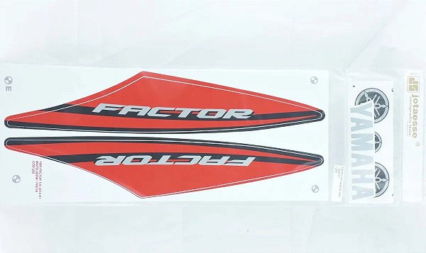 KIT DE FAIXAS FACTOR 125 VERM 2014 /PRETA K1 J