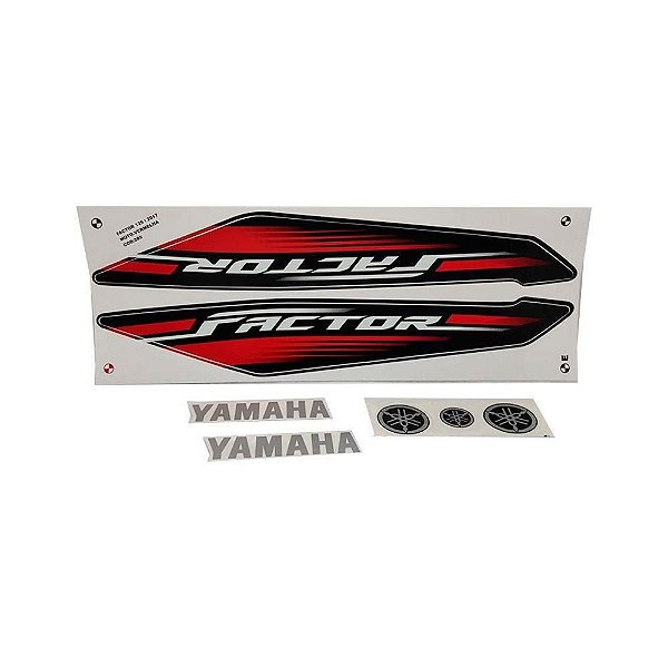 KIT DE FAIXAS FACTOR 125 VERM 2017/2018 J