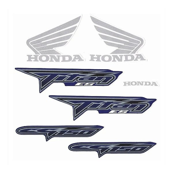 KIT DE FAIXAS TITAN 150 AZUL 2008 ES k
