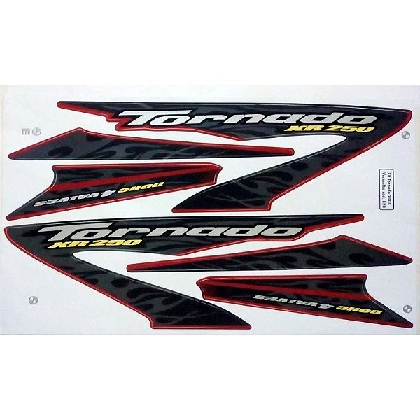 KIT DE FAIXAS XR 250 VERM 2008 k
