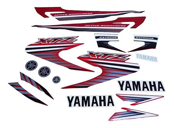 KIT DE FAIXAS XTZ 125 VERM 2007 k