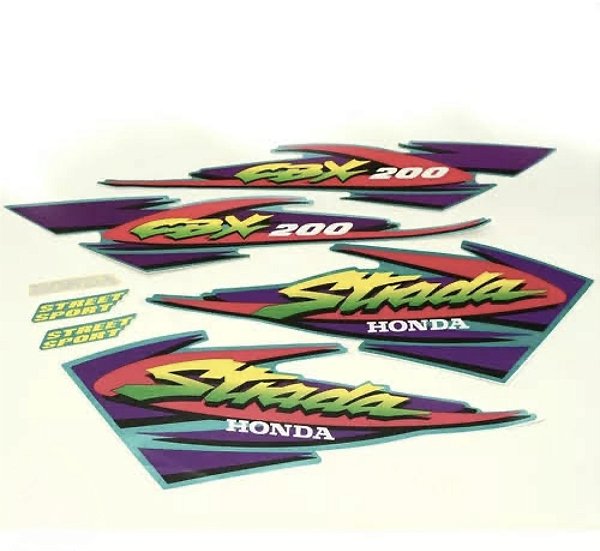 KIT DE FAIXAS CBX 200 VERDE 99