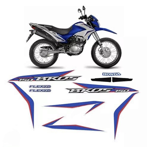 KIT DE FAIXAS NXR 150 AZUL 2014 ESD k