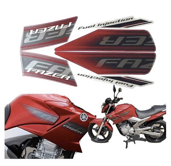 KIT DE FAIXAS FAZER 250 VERM 2011